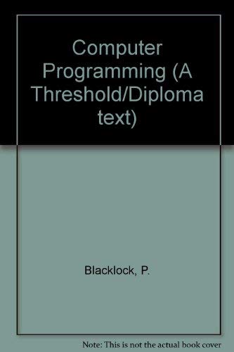 9781855540620: Computer Programming