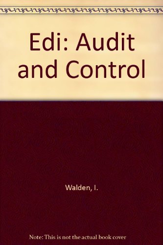 Beispielbild fr EDI Audit and Control zum Verkauf von Bay Used Books