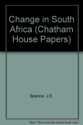 9781855671348: Change in South Africa (Chatham House Papers)