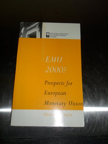 Beispielbild fr EMU 2000?: Prospects and Problems for Monetary Union in Europe (Chatham House Papers) zum Verkauf von WorldofBooks