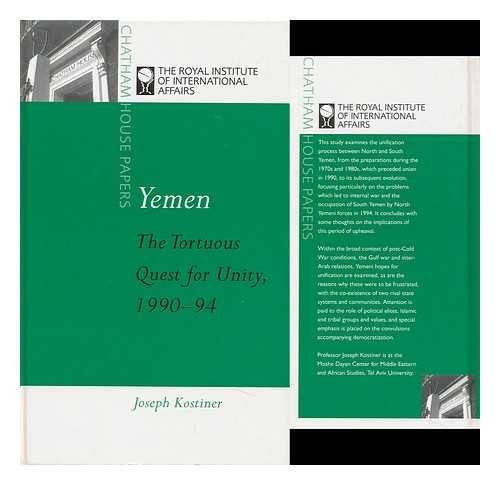 9781855673489: Yemen: The Fluctuations of Unity (Chatham House Papers)
