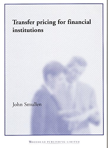 9781855733725: Transfer Pricing for Financial Institutions