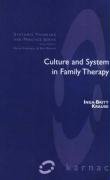 9781855752788: Culture and System in Family Therapy (The Systemic Thinking and Practice Series)