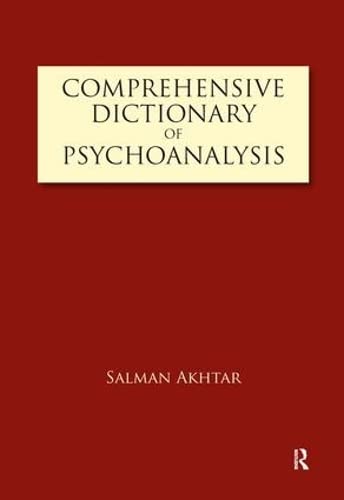 Beispielbild fr Comprehensive Dictionary of Psychoanalysis zum Verkauf von Better World Books