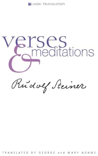 Imagen de archivo de Verses and Meditations a la venta por Blackwell's