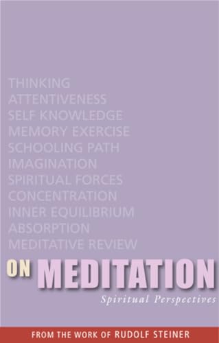 9781855842618: On Meditation: Spiritual Perspectives