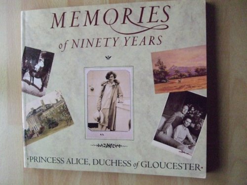 Imagen de archivo de Princess Alice: Memories of Ninety Years a la venta por Books of the Smoky Mountains