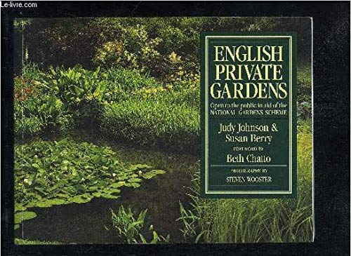 Beispielbild fr English Private Gardens zum Verkauf von Better World Books