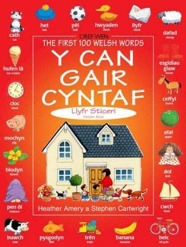 Stock image for Can Gair Cyntaf Llyfr Sticeri, Y / First 100 Welsh Words Sticker Book, The for sale by WorldofBooks