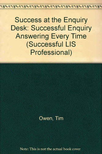 Stock image for Success at the Enquiry Desk for sale by Better World Books