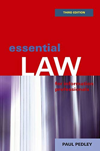 Beispielbild fr Essential Law for Information Professionals zum Verkauf von AwesomeBooks
