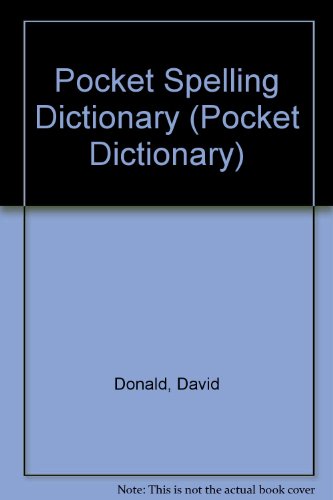 Beispielbild fr Pocket Spelling Dictionary (Pocket Dictionary) zum Verkauf von Reuseabook