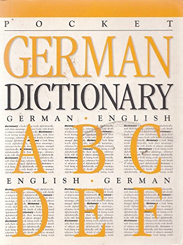 Beispielbild fr Pocket German Dictionary zum Verkauf von WorldofBooks