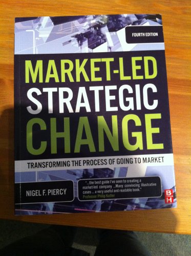 Market-Led Strategic Change (9781856175043) by Piercy, Nigel F.