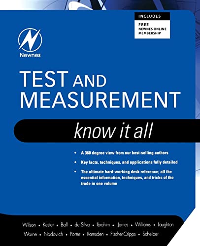 Imagen de archivo de Test and Measurement: Know It All (Newnes Know It All) a la venta por Chiron Media