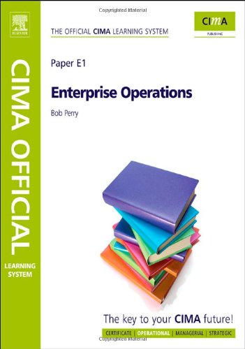 9781856177900: Cima Official Learning System Enterprise Operations: Paper E1
