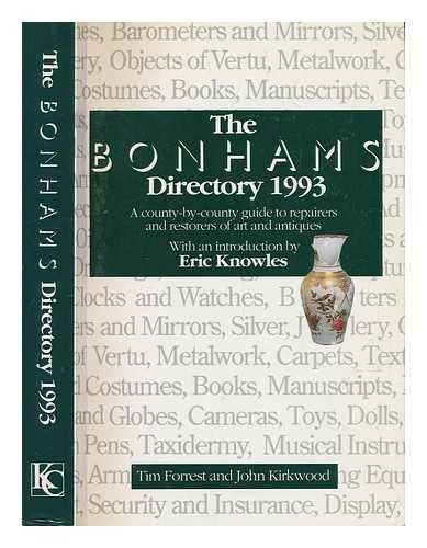 Imagen de archivo de Bonham's Directory: A County-by-county Guide to Repairers and Restorers of Art and Antiques a la venta por AwesomeBooks