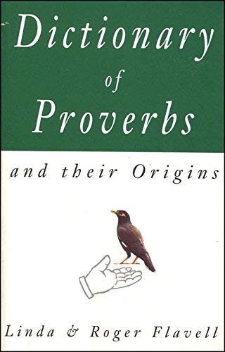 Beispielbild fr Dictionary of Proverbs: And Their Origins zum Verkauf von Reuseabook