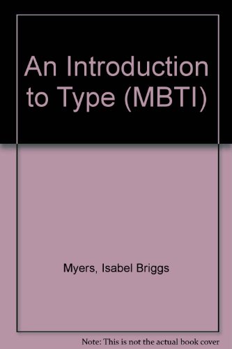 9781856390606: An Introduction to Type (MBTI)