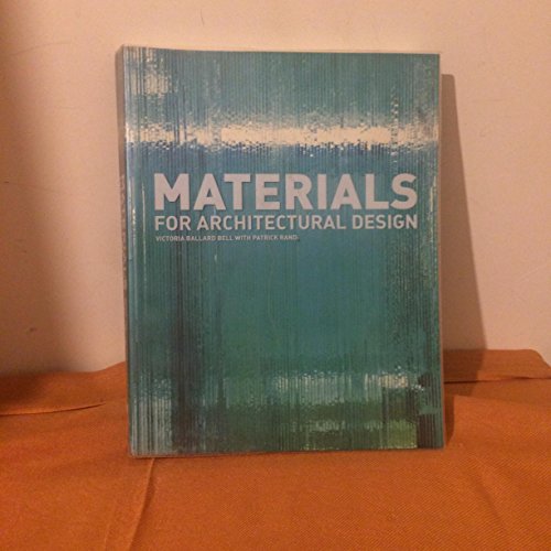 9781856694803: Materials for Architectural Design /anglais