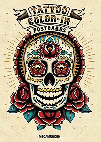 9781856699594: Tattoo Color-In Postcards