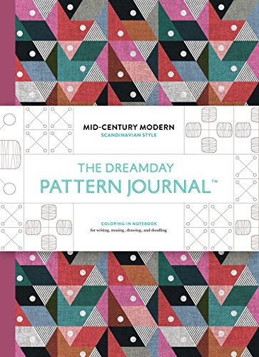 Stock image for The Original Pattern Journal: Mid-Century Modern - Scandinavian Design: Coloring-in notebook for writing, musing, drawing and doodling for sale by Books From California