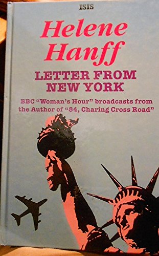 9781856950060: Letter from New York: Bbc "Woman's Hour" Broadcasts