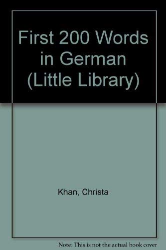 Imagen de archivo de First 200 Words in German. a la venta por Black Cat Hill Books