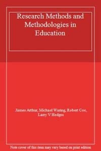 Imagen de archivo de Research Methods and Methodologies in Education a la venta por AwesomeBooks