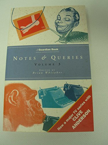 Stock image for Notes & Queries Volume 3 for sale by Merandja Books