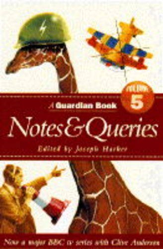 9781857022667: Notes and Queries: v. 5 (A "Guardian" book)