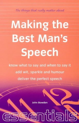 Stock image for Making the Best Man's Speech for sale by AwesomeBooks