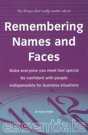 Imagen de archivo de Remembering Names and Faces a la venta por Better World Books