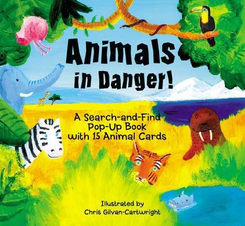 Stock image for Animals in Danger!: A Search-and-Find Pop-Up Book with Animal Cards for sale by Greener Books