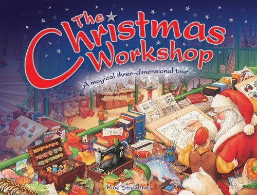 Stock image for The Christmas Workshop: A Magical Three-Dimensional Tour [3-D Pop-up Book] for sale by WorldofBooks