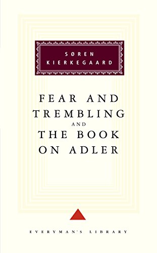 Beispielbild fr Fear and Trembling, and, The Book on Adler zum Verkauf von Blackwell's