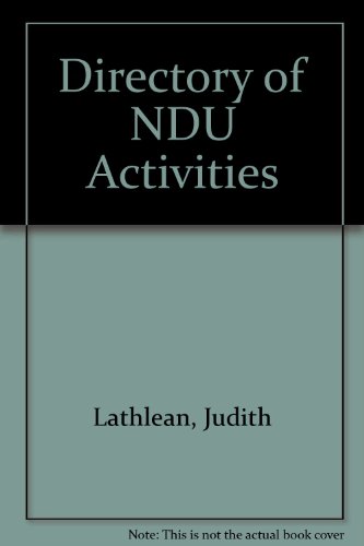 Beispielbild fr Directory of Ndu Activities zum Verkauf von PsychoBabel & Skoob Books