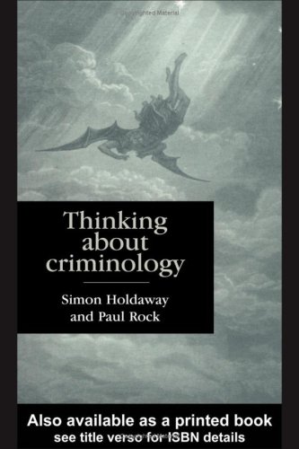 Stock image for Thinking about Criminology for sale by JuddSt.Pancras