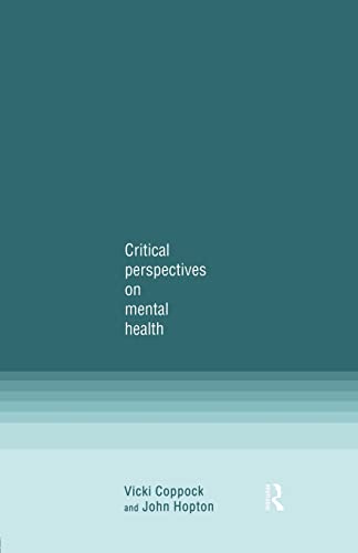 Imagen de archivo de Critical Perspectives on Mental Health a la venta por WorldofBooks