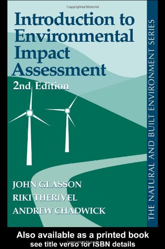 Beispielbild fr Introduction To Environmental Impact Assessment (Natural and Built Environment Series) zum Verkauf von AwesomeBooks