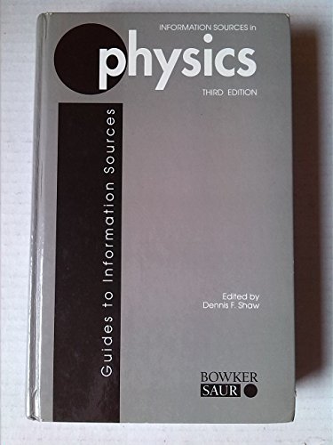 Beispielbild fr Information Sources in Physics zum Verkauf von Better World Books: West