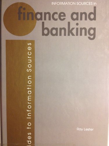 Imagen de archivo de Information Sources in Finance and Banking a la venta por Better World Books