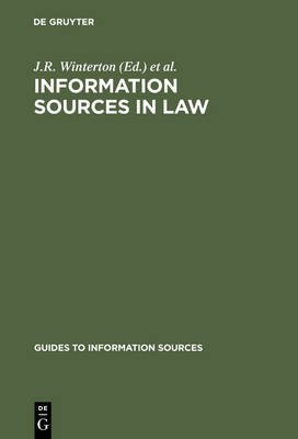 9781857390414: Information Sources in Law