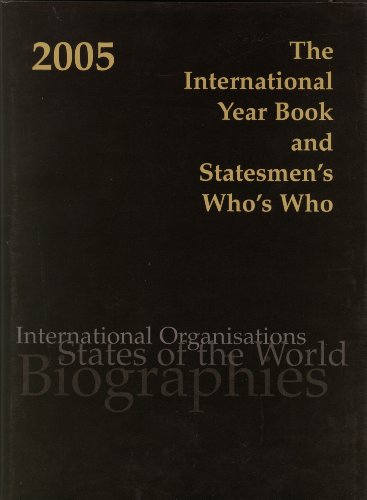 Imagen de archivo de International Yearbook & Statesmens Whos Who 2005 a la venta por PsychoBabel & Skoob Books