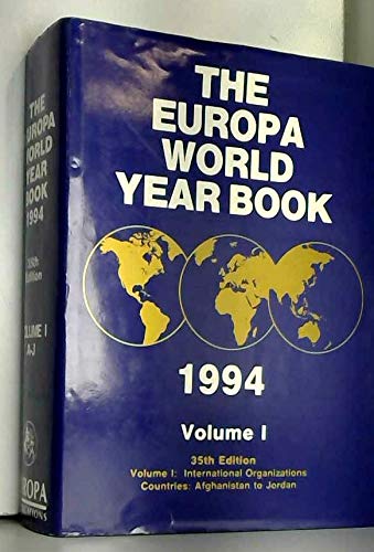 9781857430059: The Europa World Year Book: 1994 Vol 1