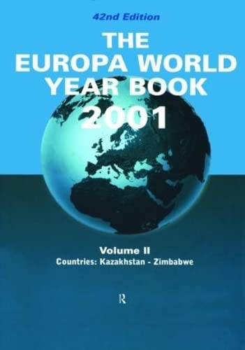 Beispielbild fr The Europa World Year Book 2001: Volume 2 zum Verkauf von Anybook.com