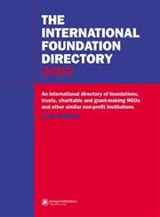 Stock image for The International Foundation Directory 2002 (Europa International Foundation Directory) for sale by Chiron Media