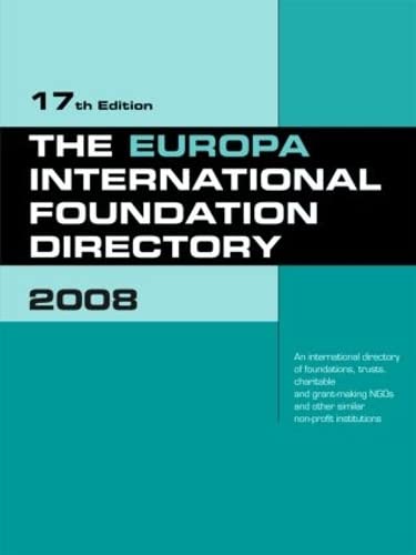 Stock image for The Europa International Foundation Directory 2008 for sale by PBShop.store US