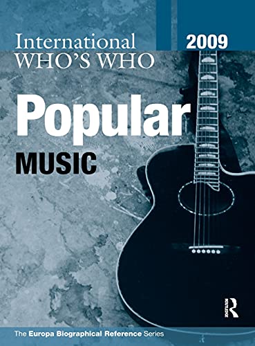 9781857435146: International Who's Who in Popular Music 2009