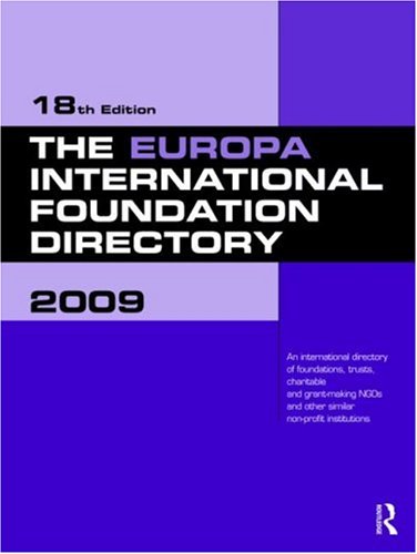 Stock image for The Europa International Foundation Directory 2009 for sale by Chiron Media